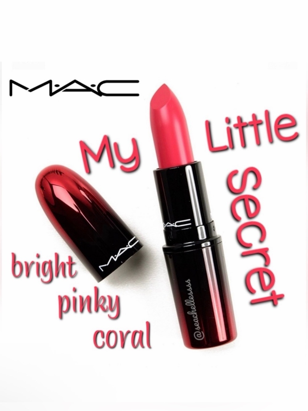 MAC Love Me Lipstick My Little Secret Pink Coral Brand New In Box Authentic